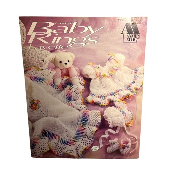 Annies Attic 1992 Baby Rings Layette Crochet Pattern Booklet - Picture 1 of 4